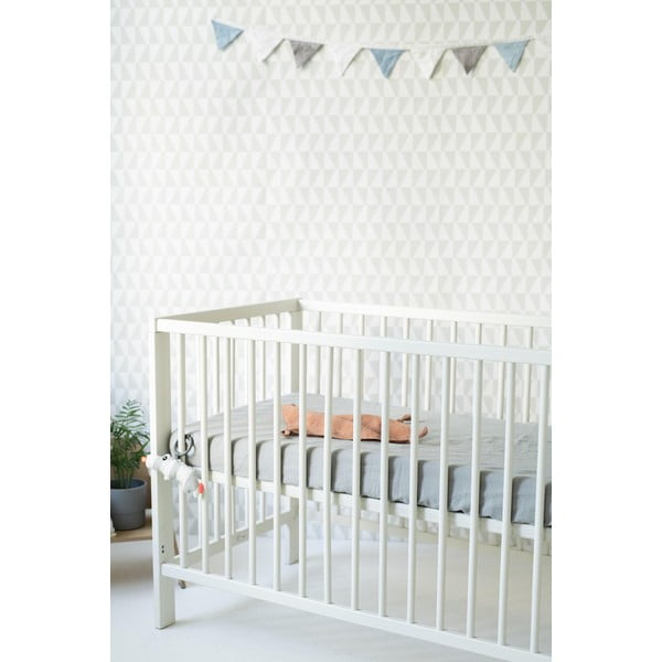 Detská sivá ľanová plachta Linen Tales Nature, 90 x 200 cm-image-3