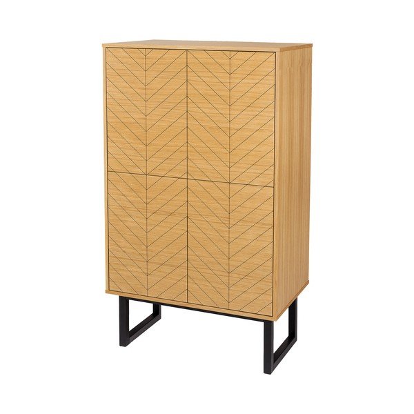 Komoda v dekore dubového dreva Woodman Camden Herringbone-image-2