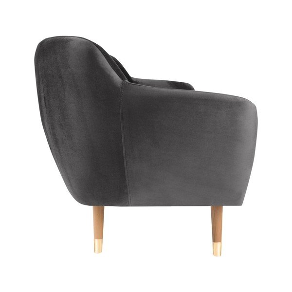 Sivá zamatová pohovka Mazzini Sofas Benito, 188 cm-image-3