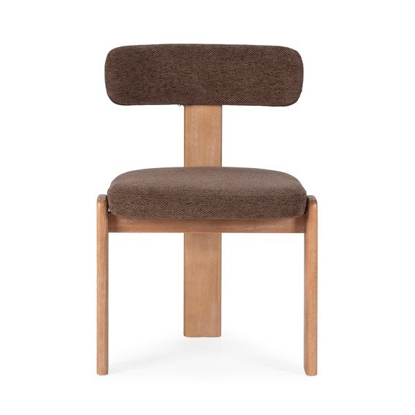 Hnedé čalúnené jedálenské stoličky v súprave 2 ks Nadia – MOME