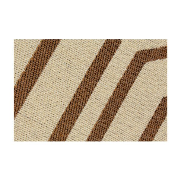Béžový koberec s hnedým vzorom Ya Rugs Kenar, 60 × 90 cm-image-2