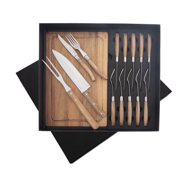 Antikoro príbor 15 ks v striebornej farbe/v prírodnej farbe – Orion