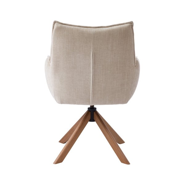 Krémovobiele čalúnené jedálenské kreslá v súprave 2 ks Marilla – Unique Furniture-image-3