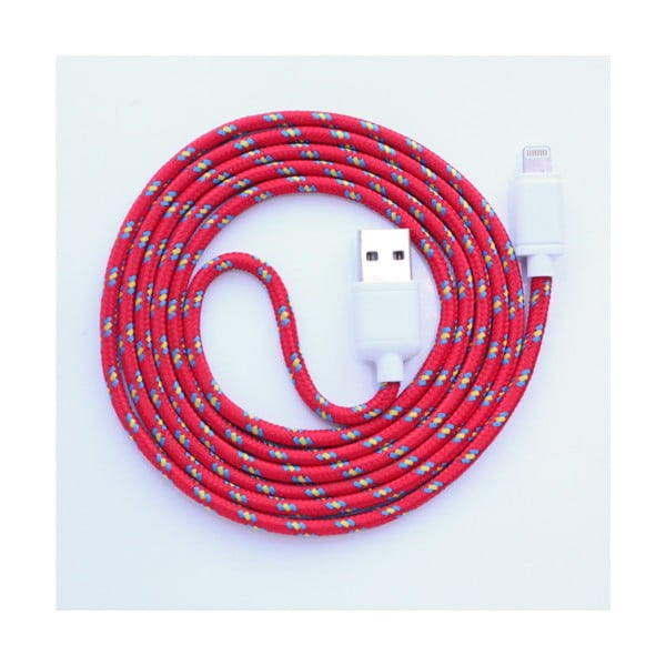 Nabíjací kábel Lightning pre iPhone 5 a iPhone 6 Red Royal, 1,5 m