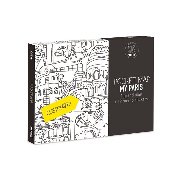 Vrecková omaľovánka mapa Paris-image-1