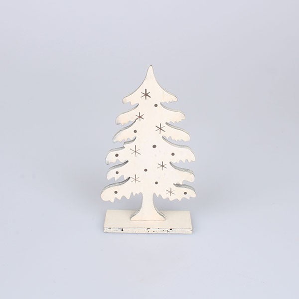 Biela dekorácia drevený strom Dakls