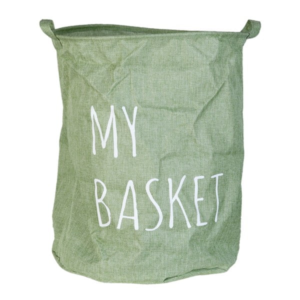 Zelený úložný kôš Clayre & Eef My Basket