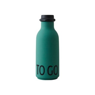 Zelená fľaša na vodu Design Letters To Go, 500 ml