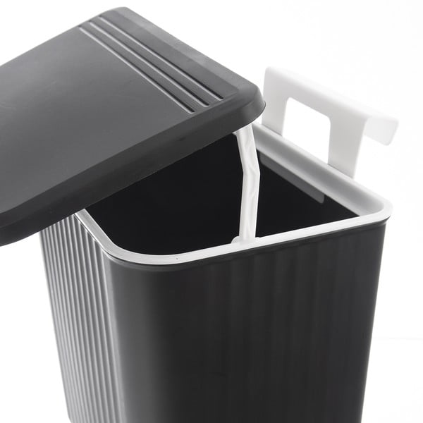 Čierny plastový odpadkový kôš 13 l – Orion-image-3