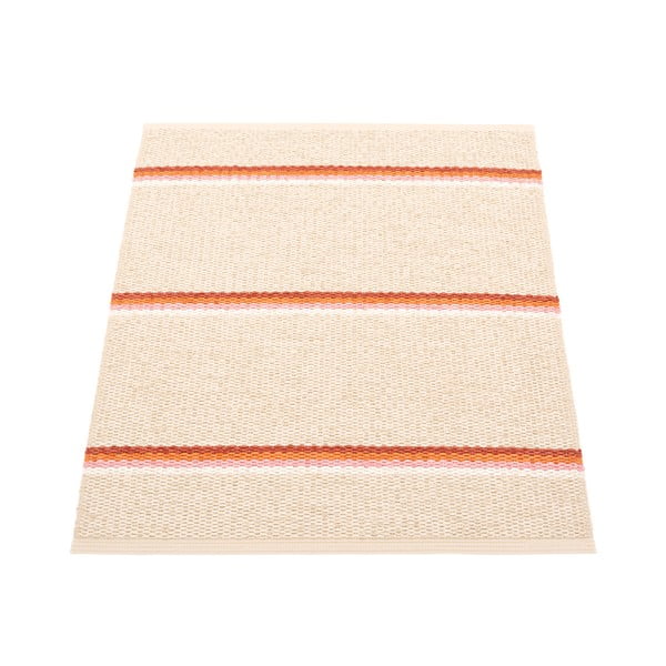 Vnútorný a vonkajší koberec v tehlovej farbe/krémový 70x90 cm Olle Brick Cream – Pappelina