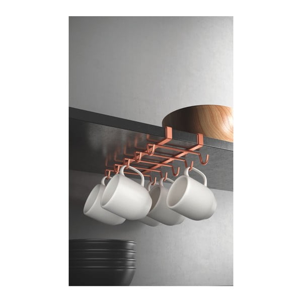 Závesný držiak na hrnčeky Metaltex v medenej farbe-image-3