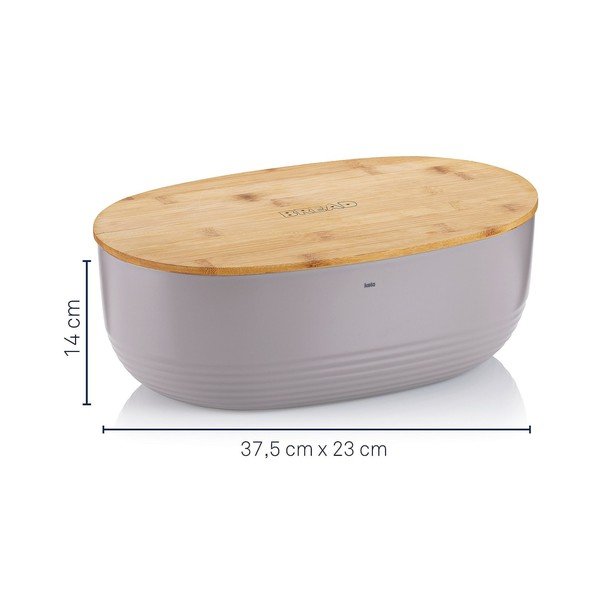 Béžová dóza na chlieb Kela Namur, 37,5 x 23 cm-image-4