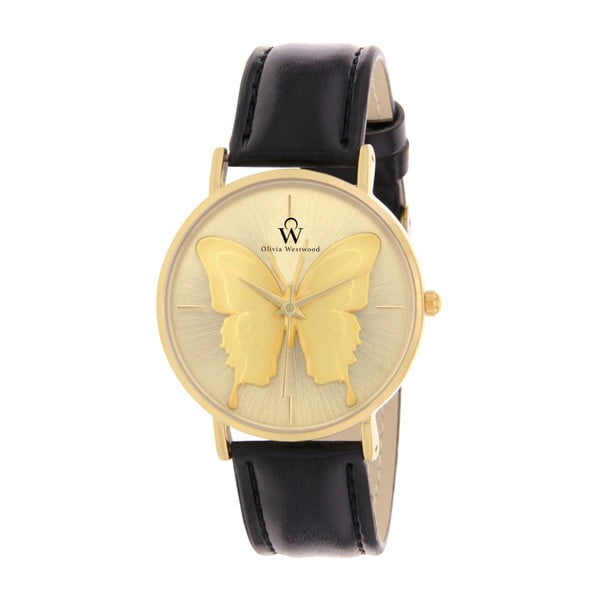 Dámske hodinky s remienkom v čiernej farbe Olivia Westwood Pejola Gold