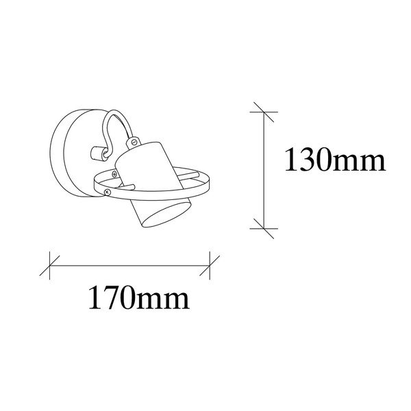 Nástenné svietidlo v zlatej farbe Vaveyla – Opviq lights-image-3