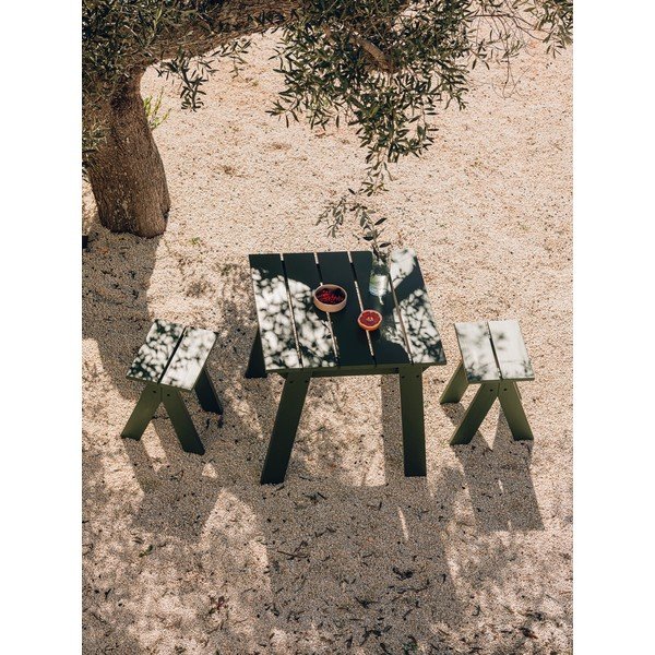 Zelená drevená záhradná stolička Navo – noo.ma-image-3