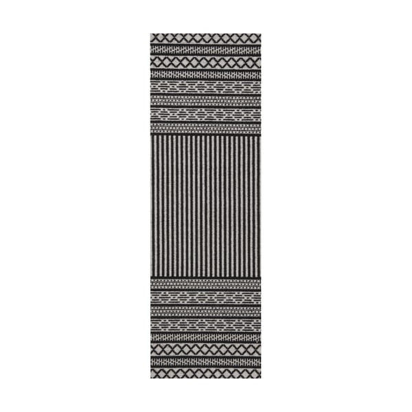 Krémovo-čierny behúň Zala Living Cook & Clean Lani, 60 × 180 cm