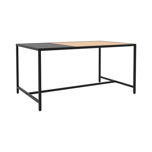 Čierny/v prírodnej farbe konferenčný stolík 60x100 cm Altino – Unique Furniture-image-2