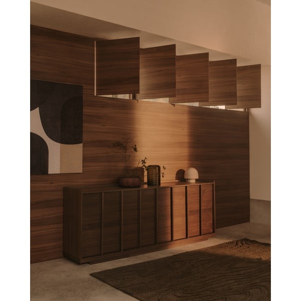 Hnedá komoda v dekore orecha 200x80x45 cm Onix – Kave Home-image-2