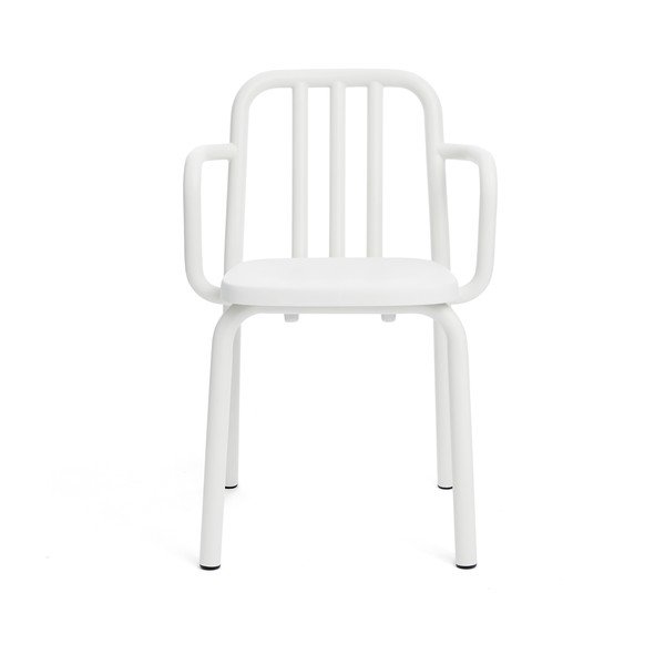 Biela stolička s rúčkami Mobles 114 Tube-image-1