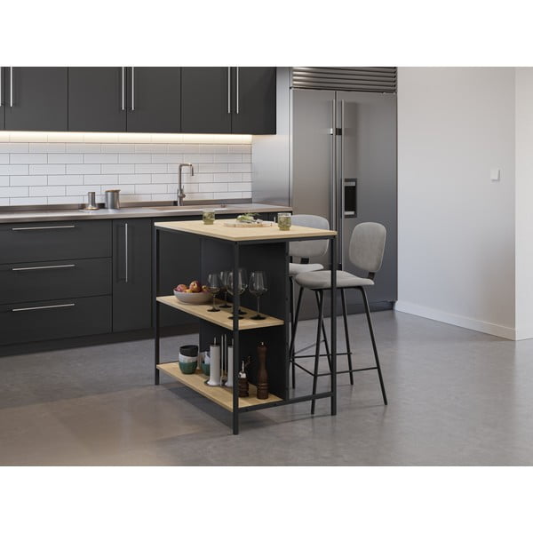 Barový stôl v dekore duba 60x100 cm Sagi – Marckeric-image-2