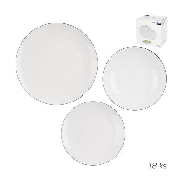 Jedálenská súprava 18 ks z kostného porcelánu Decora – Orion-image-2