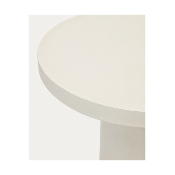 Betónový okrúhly záhradný jedálenský stôl ø 90 cm Aiguablava – Kave Home-image-3