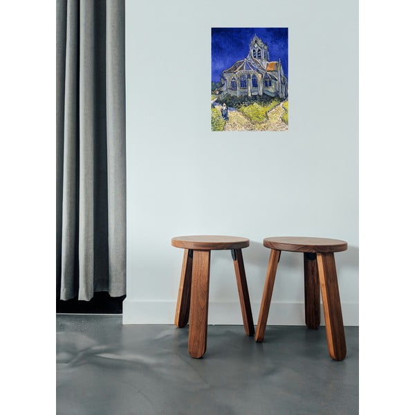 Obraz - 30x40 cm reprodukcia The Church at Auvers, Vincent van Gogh – Fedkolor-image-1