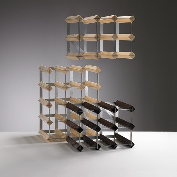 Regál na víno z dubového dreva na 30 fliaš - RTA-image-1