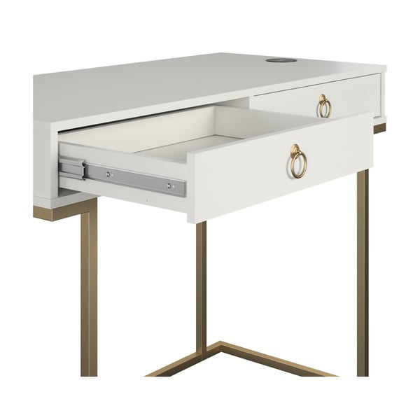 Biely pracovný stôl CosmoLiving by Cosmopolitan Camila-image-2