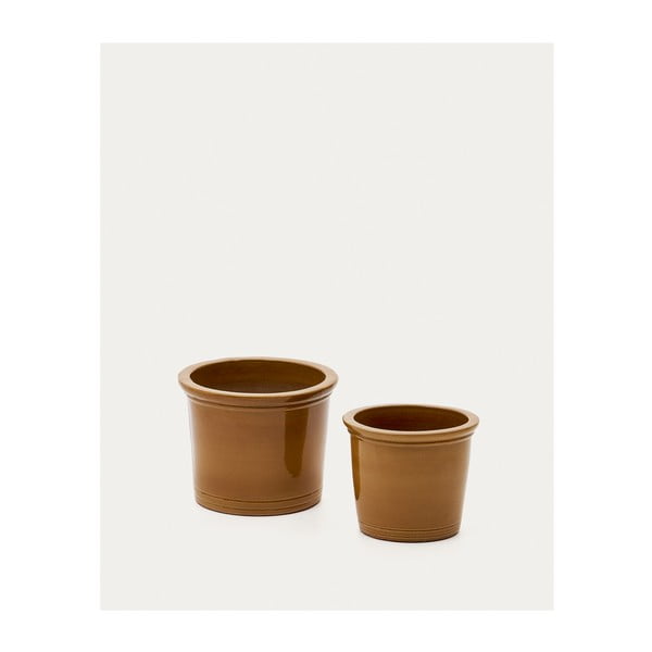 Kvetináče z terakoty v súprave 2 ks ø 47 cm Presili – Kave Home-image-3