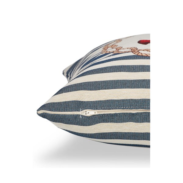 Obliečka na vankúš Maritim Anchor Blue, 45 x 45 cm-image-1