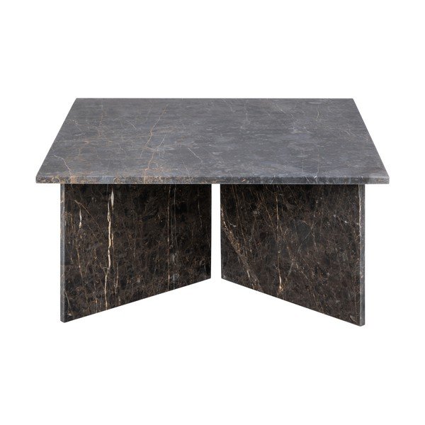 Čierny mramorový konferenčný stolík 90x90 cm Vega – Actona-image-2