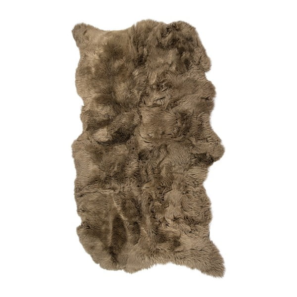 Hnedý kožušinový koberec s dlhým vlasom Arctic Fur Janna, 180 × 120 cm