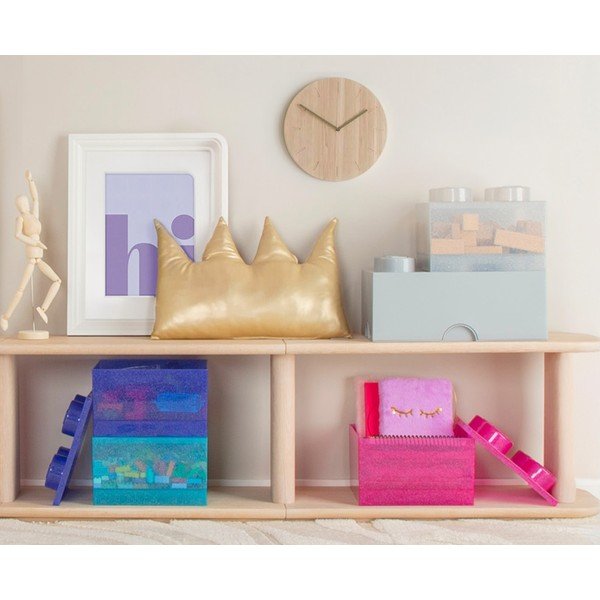 Svetlomodrý plastový detský úložný box 25x25x18 cm – LEGO®-image-4