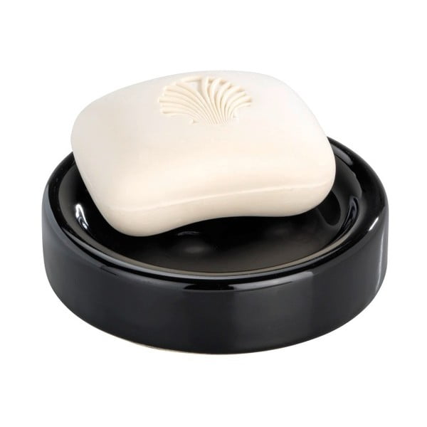 Čierna podložka na mydlo Wenko Polaris-image-1