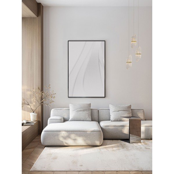 Kovové LED závesné svietidlo so stmievačom v mosadznej farbe so skleneným tienidlom ø 32 cm Lucien – Nova Luce-image-1