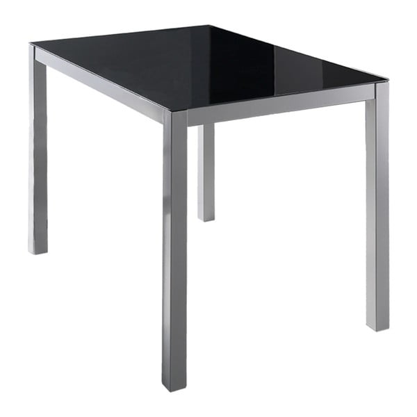 Čierny sklenený jedálenský stôl Pondecor Miguel