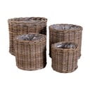 Obaly na kvetináče v súprave 4 ks z prútia ø 40 cm Bogor – House Nordic