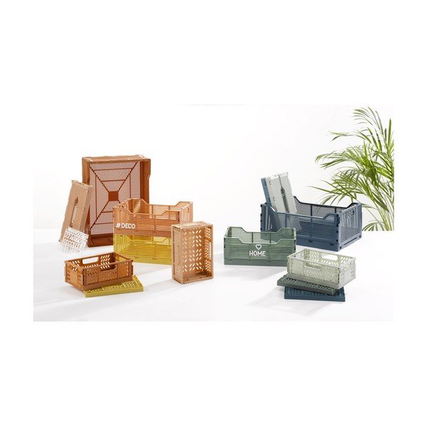 Plastový úložný box v mentolovej farbe 21x14.5x8 cm – Homéa-image-3