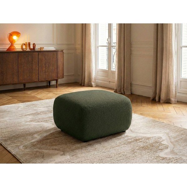 Zelená podnožka z textílie buklé Montaigne – Bobochic Paris-image-1