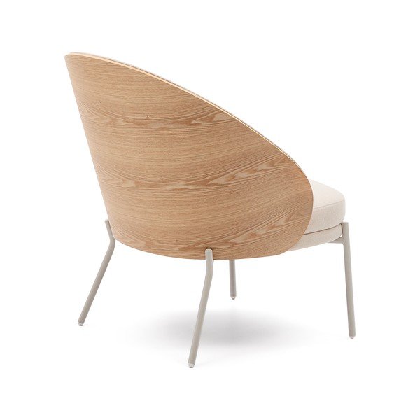 Béžové ženilkové kreslo Eamy – Kave Home-image-4