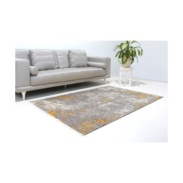 Žlto-sivý obojstranný koberec Maylea, 155 x 230 cm