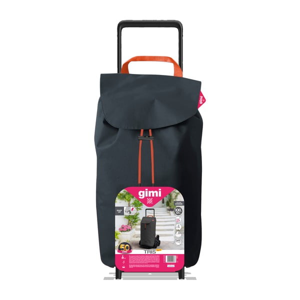 Sivý nákupný vozík Vileda Gimi, 52 l-image-2