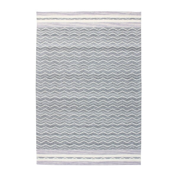 Ručne tkaný koberec Kayoom Nuance 222 Violett Grau, 80 × 150 cm