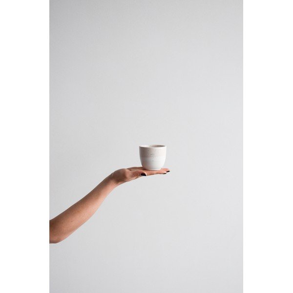 Ružovo-biela kameninový hrnček ÅOOMI Dust, 200 ml-image-1