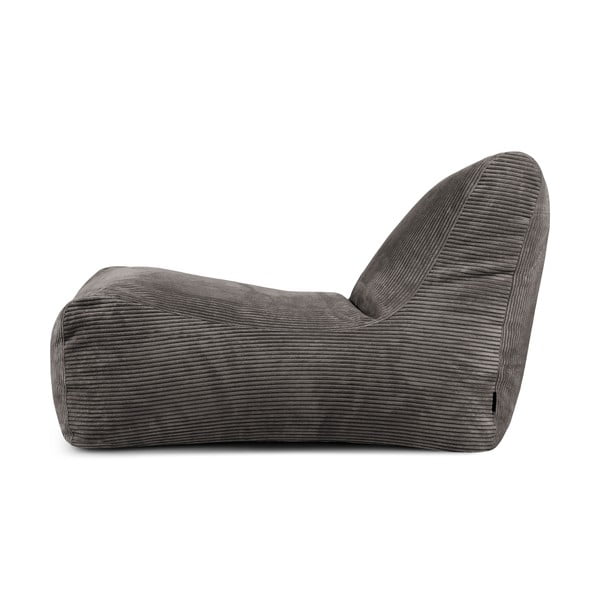 Tmavohnedý menčestrový sedací vak Lounge – SLOWDOWN-image-3