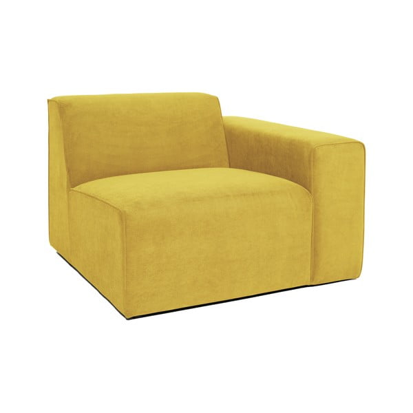 Žltý menčestrový modul pohovky (pravý roh) Sting - Scandic-image-2