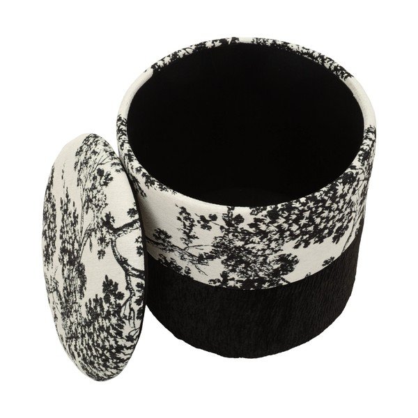 Čierno-biely taburet Oriental Style – Mauro Ferretti-image-2