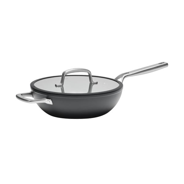 Wok panvica s pokrievkou/s keramickým povrchom ø 28 cm Meda 3.0 – FABINI
