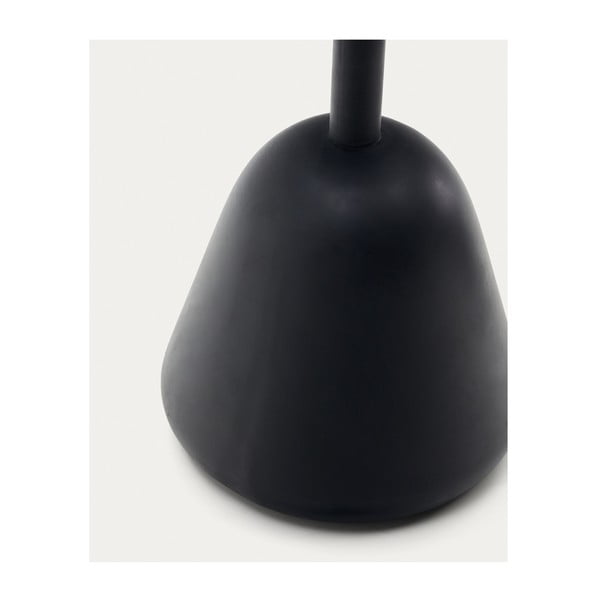 Okrúhly konferenčný stolík s doskou z akácie v čierno-prírodnej farbe ø 43 cm Saura – Kave Home-image-3